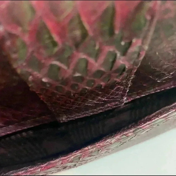 Suarez snakeskin leather satchel handbag - Picture 8 of 14